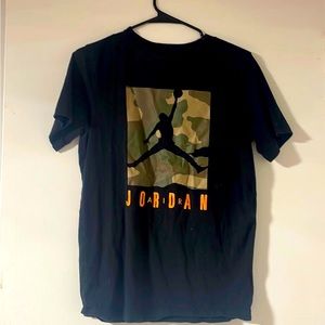 Black medium air Jordan camo tshirt